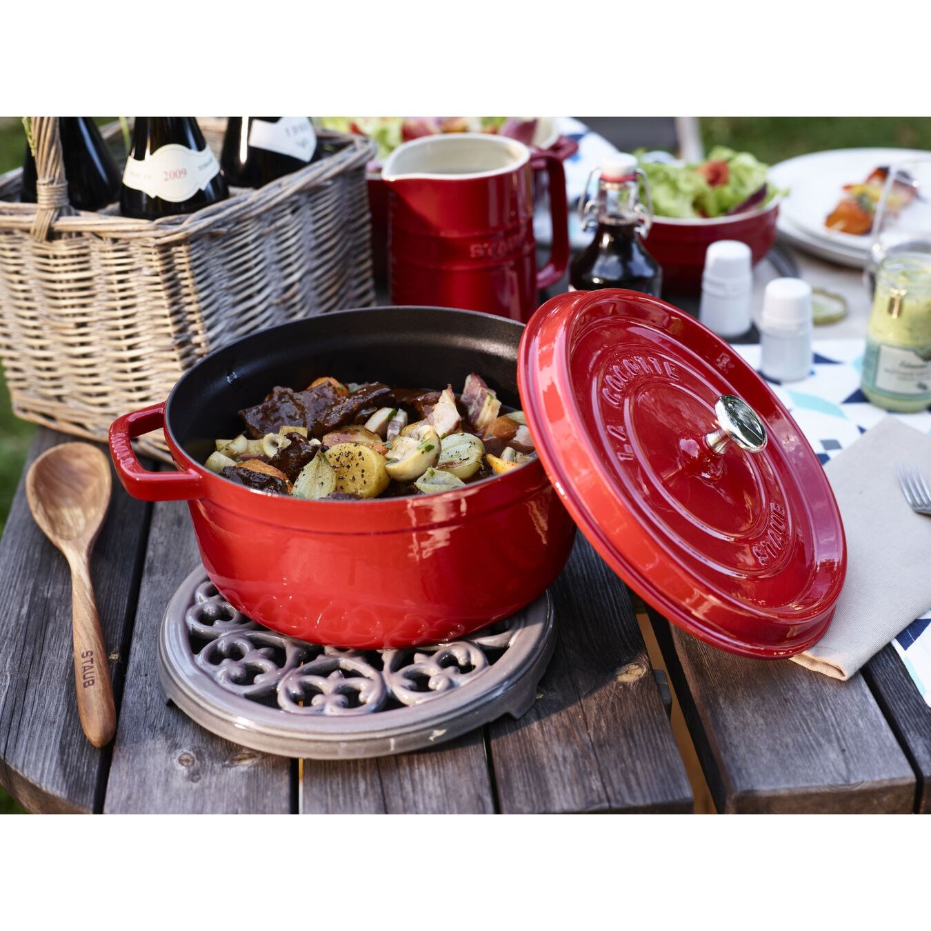 Hrnec STAUB  kulatý 26cm červený 5,2l_4