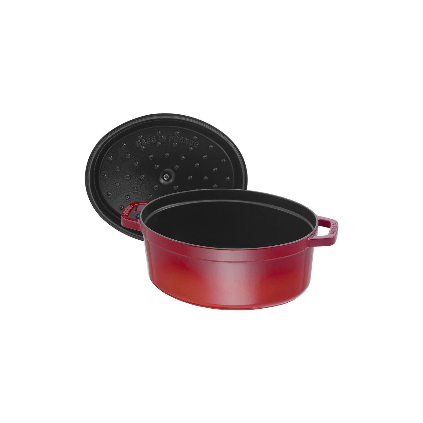 Hrnec STAUB oválný 27 cm červený_0