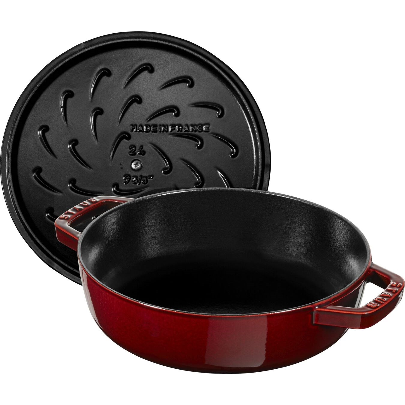 Kastrol se samopodlévací poklicí 28 cm vínový_0
