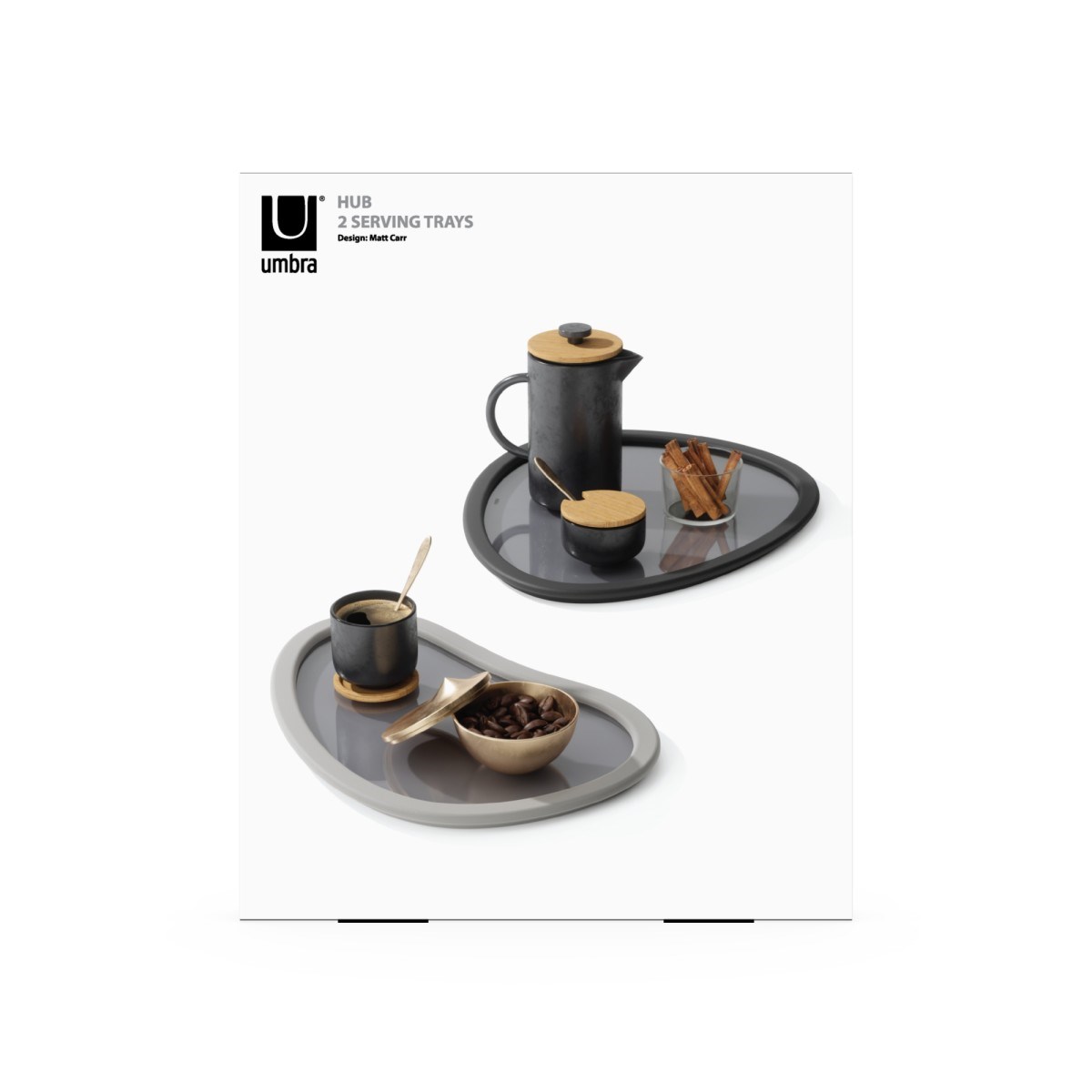 Servírocací podnost SET/2ks šedé_4