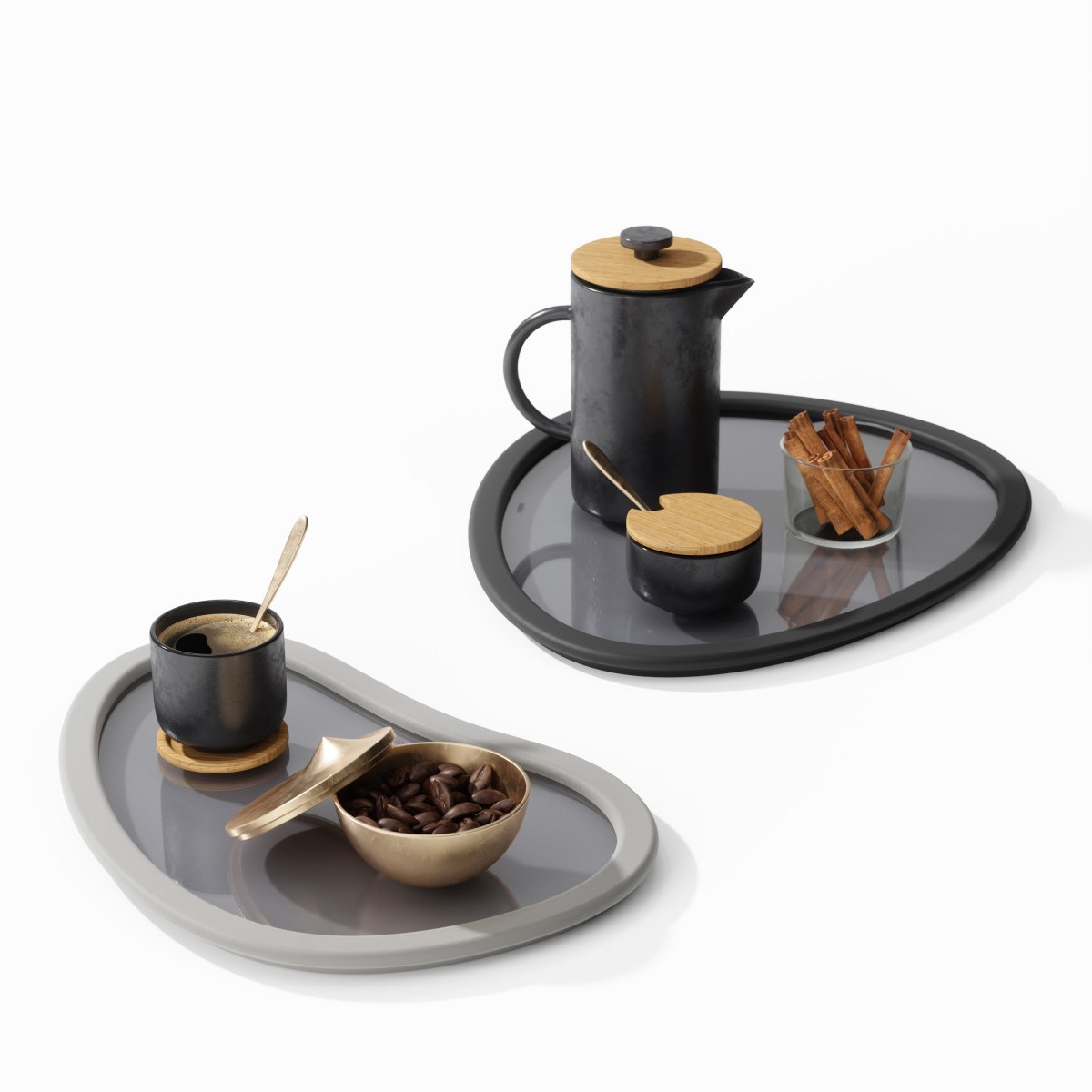 Servírocací podnost SET/2ks šedé_6