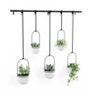 Květináče TRIFLORA SET/5ks bílé_0
