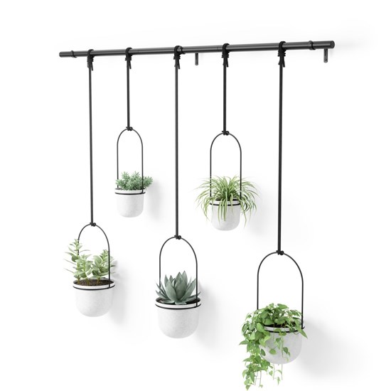 Květináče TRIFLORA SET/5ks bílé_5