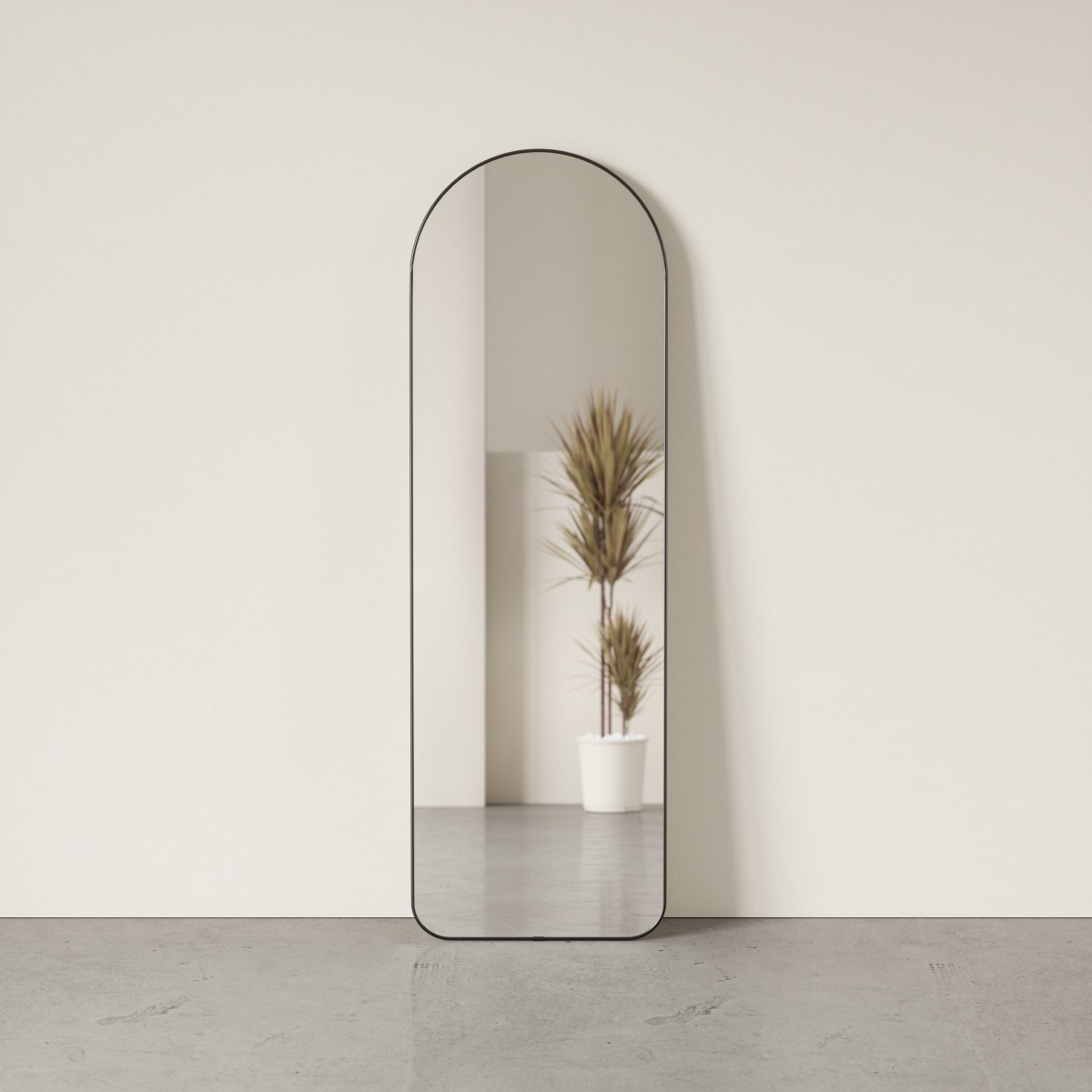 Zrcadlo HUB obloukové 51x157,5 cm stříbrné_1