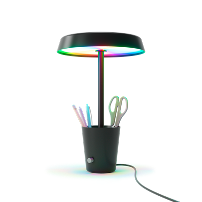 Stolní lampa černá V.12,4 cm_0