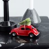 Vánoční dekorace MINI XMAS auto, červené D.8,5 cm_2