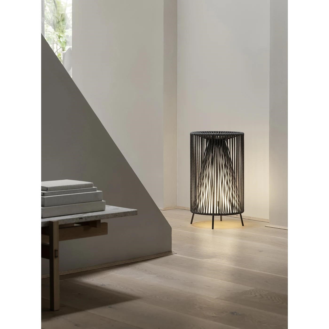 Přenosná LED lampa 54 cm černá_2
