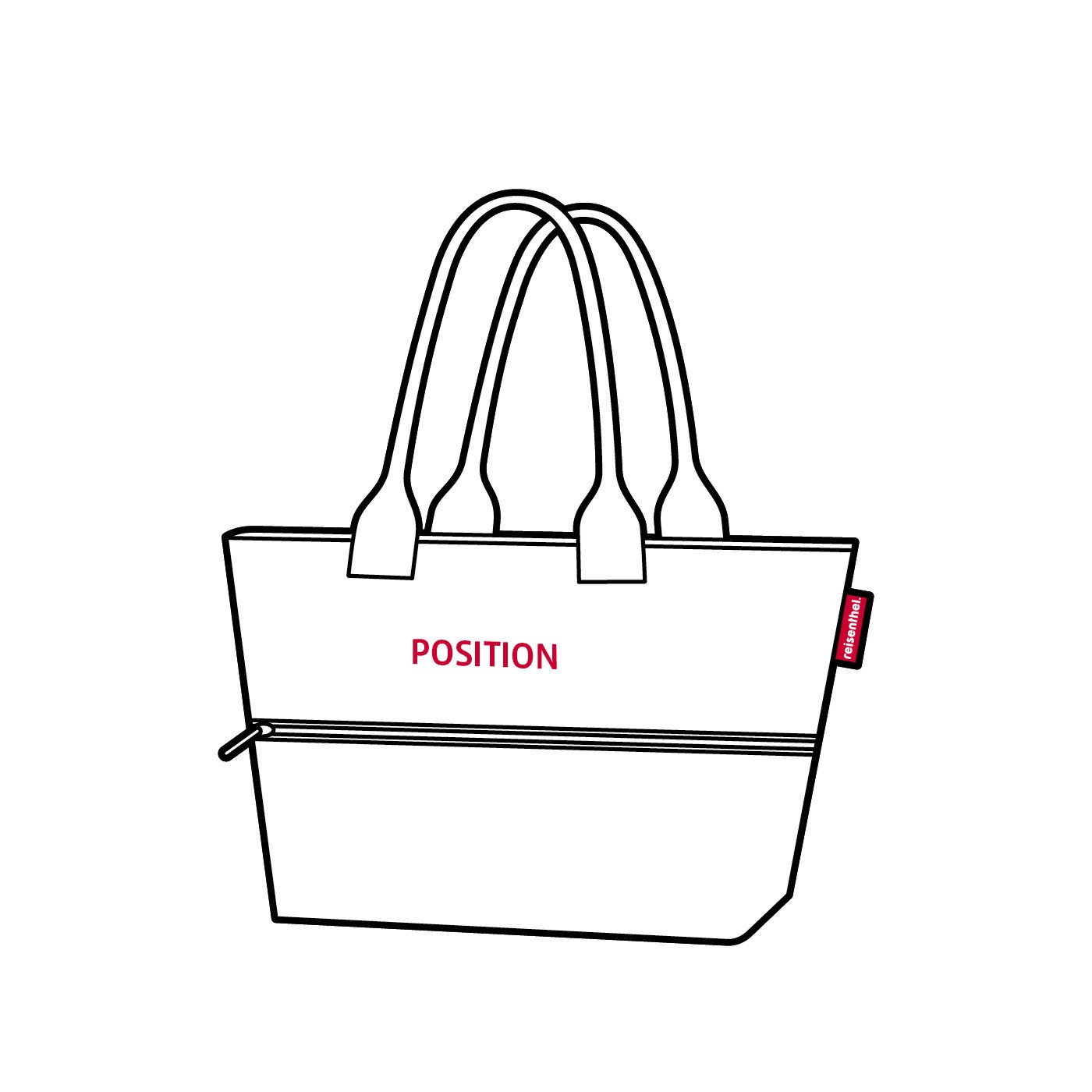 Chytrá taška přes rameno Shopper e1 dots_5