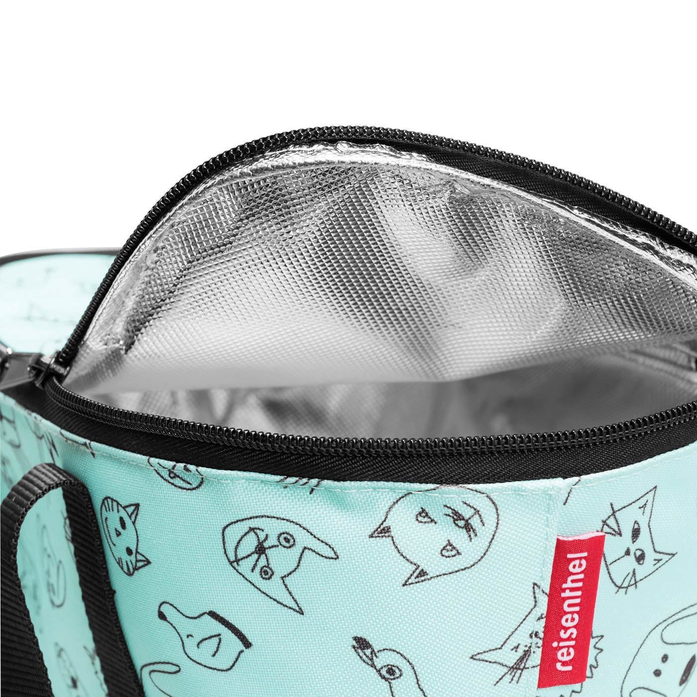 Termotaška Coolerbag XS kids cats and dogs mint_1
