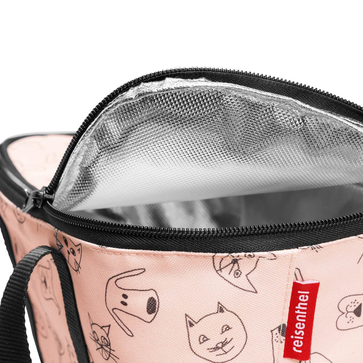Termotaška Coolerbag XS kids cats and dogs rose_1