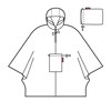Skládací pláštěnka Mini Maxi Poncho paisley ruby_3