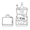 Kosmetická taška Toiletbag XL paisley ruby_3