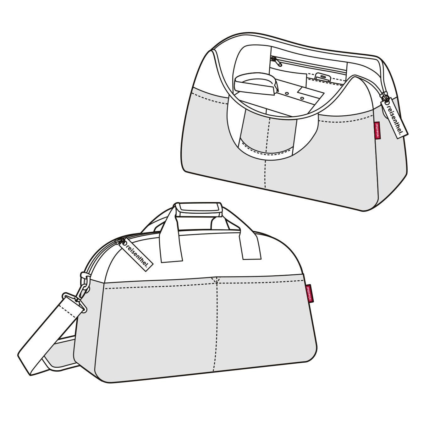 Cestovní taška Overnighter twist silver_5