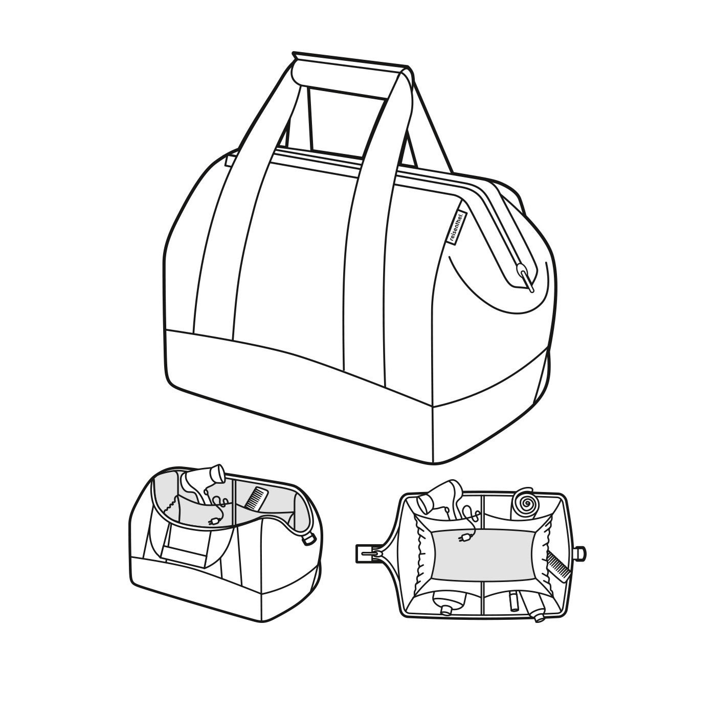 Cestovní taška Allrounder M signature black_5