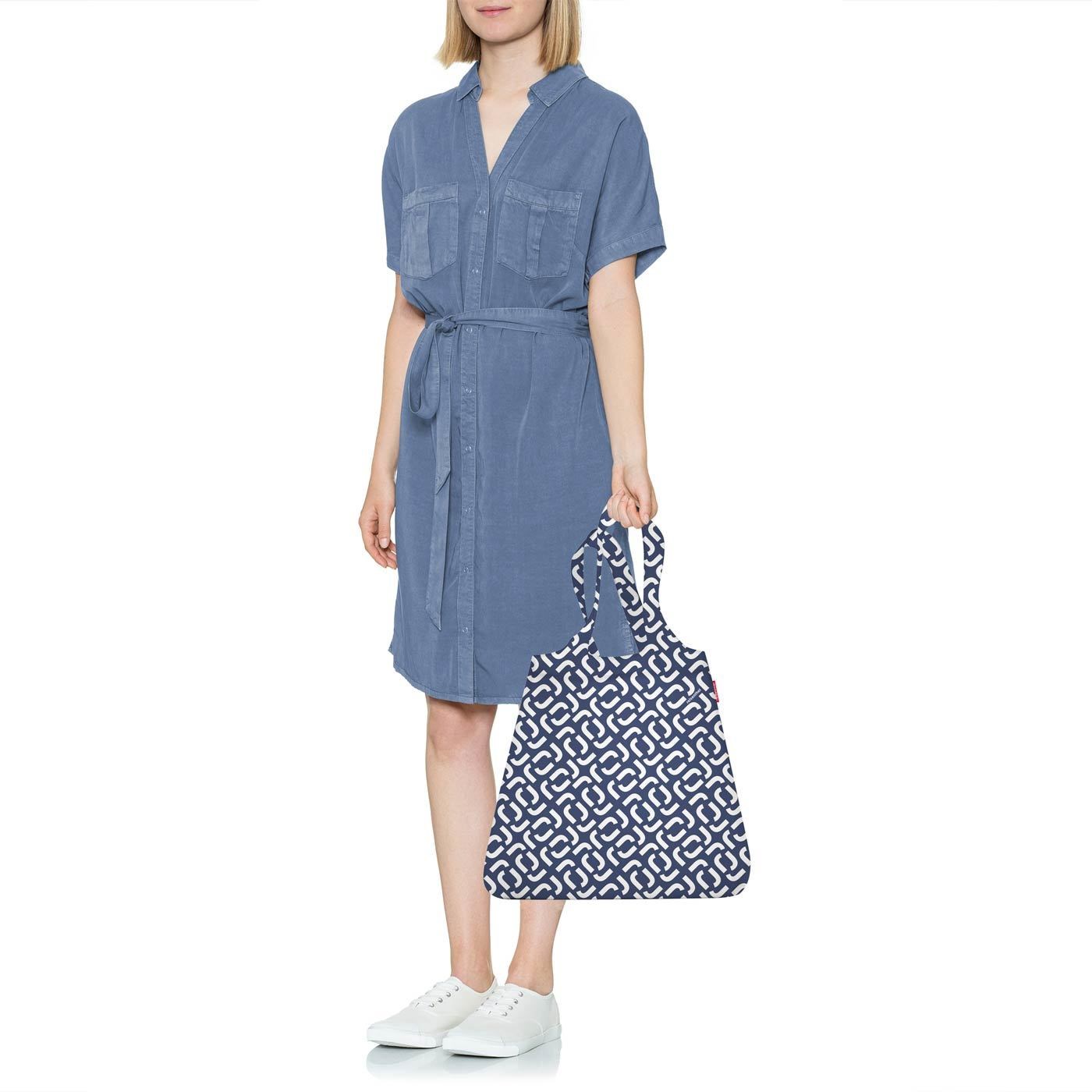 Skládací taška Mini Maxi Shopper signature navy_3