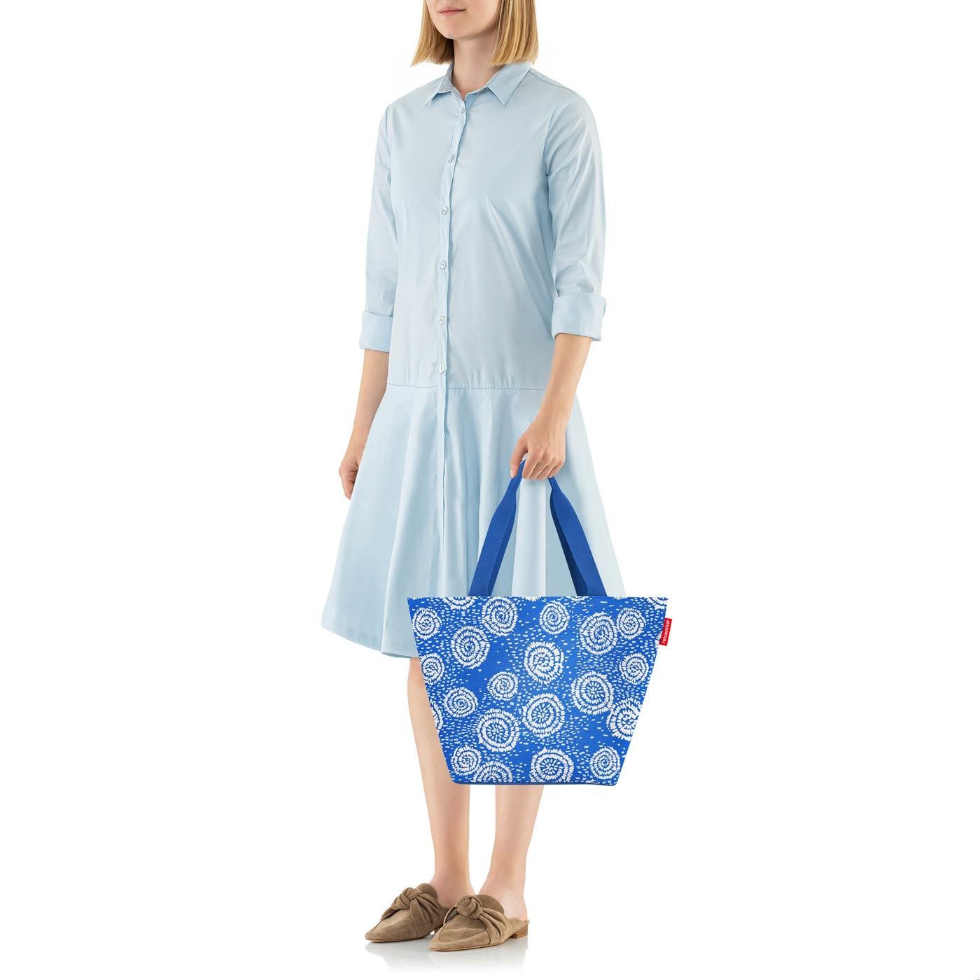 Taška přes rameno Shopper M batik strong blue_1