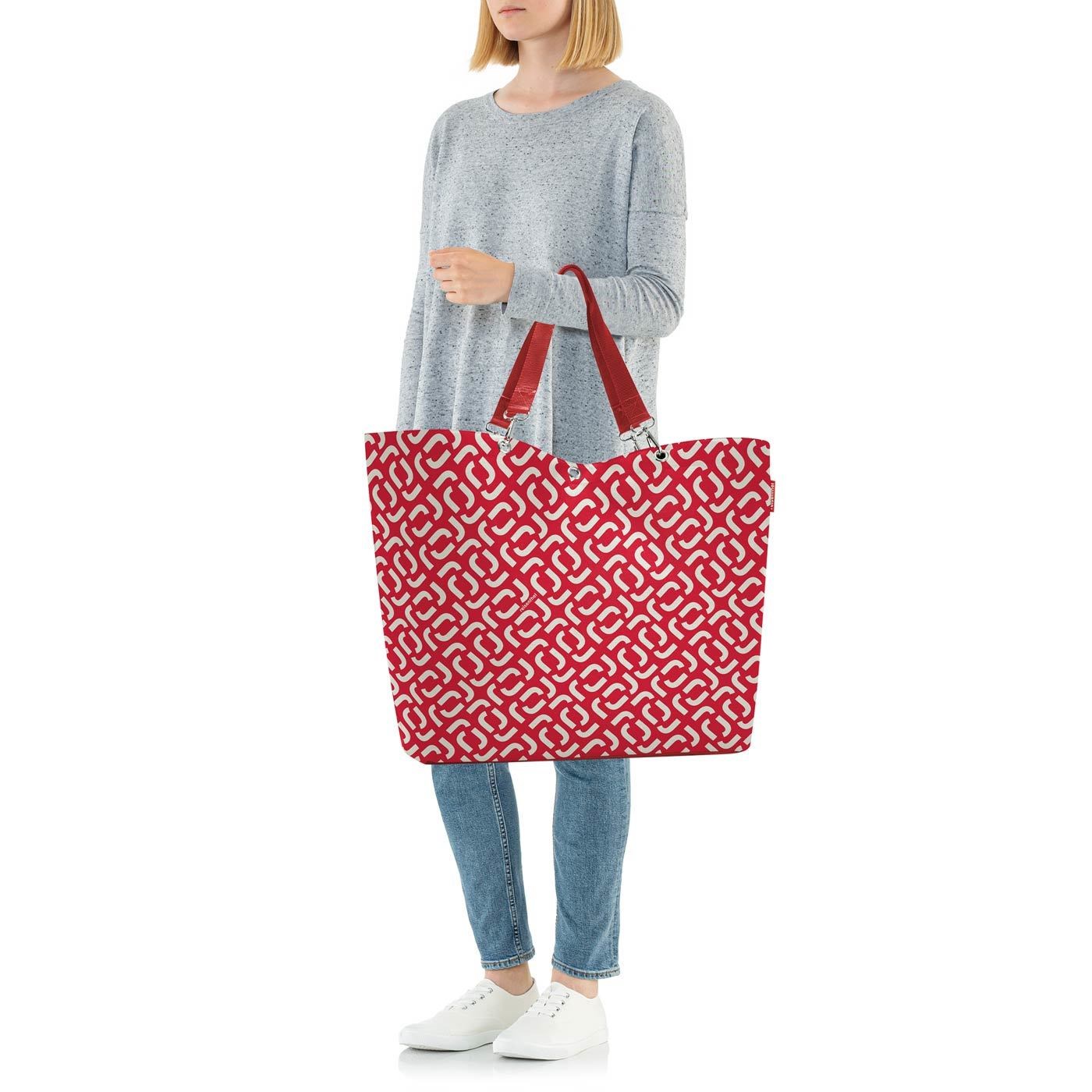 Taška přes rameno Shopper XL signature red_3