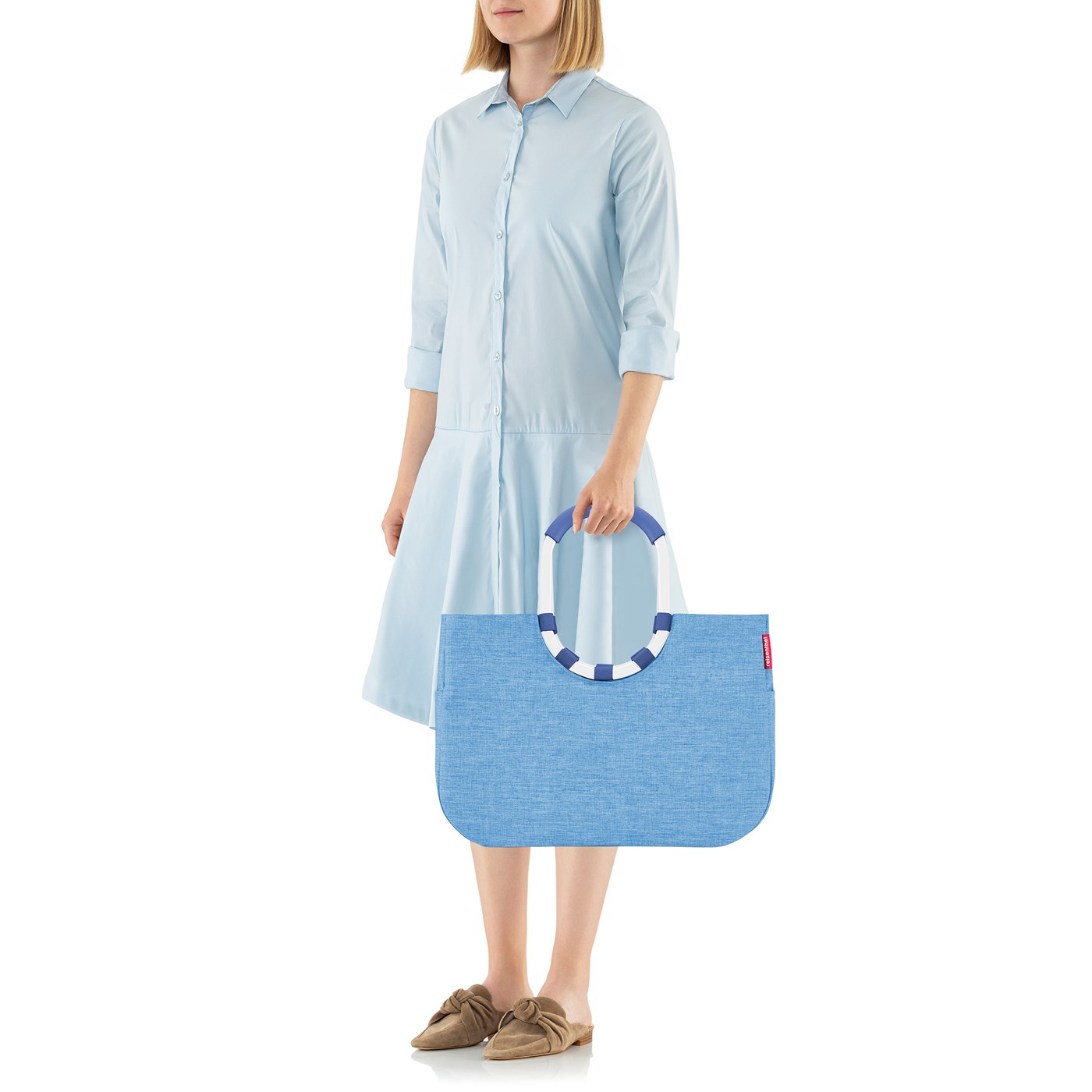 Módní taška Loopshopper L frame twist azure_1