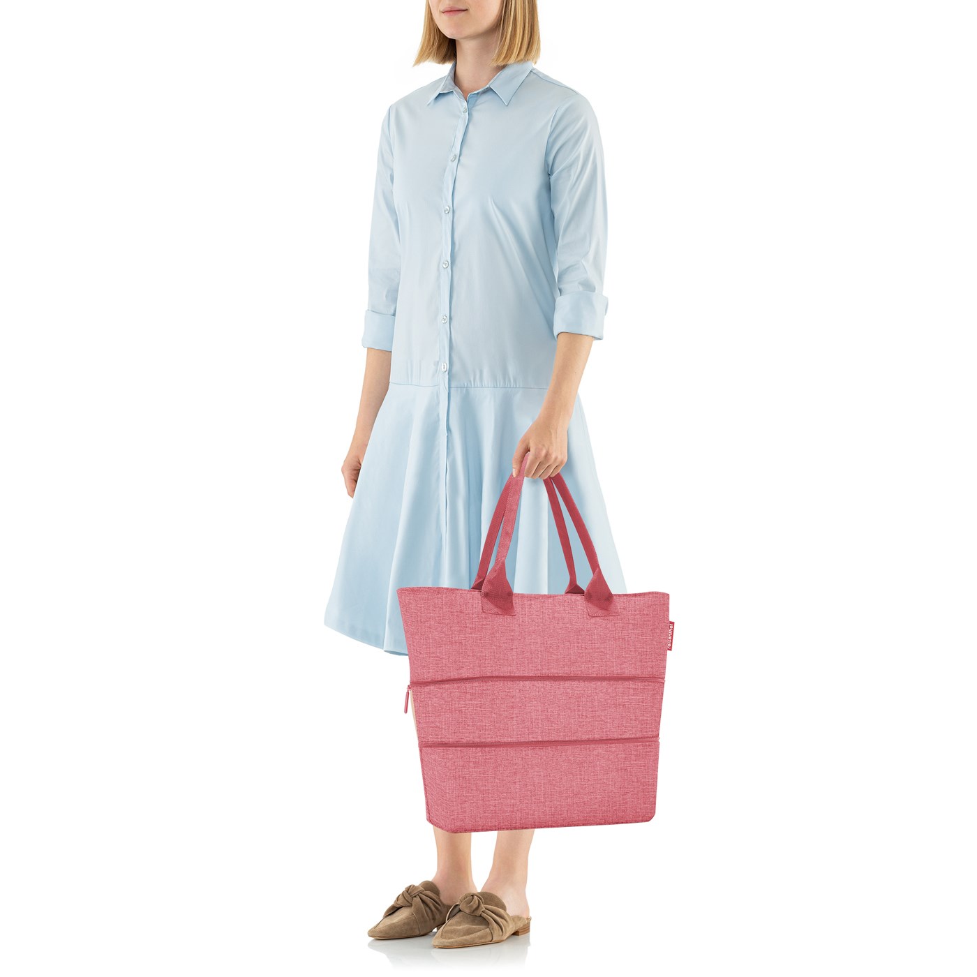 Chytrá taška přes rameno Shopper e1 twist berry_2