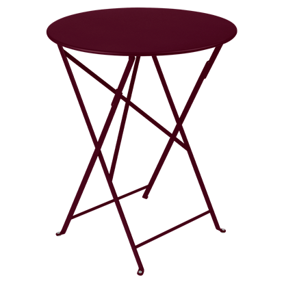 Skládací stolek BISTRO P.60 cm - Black Cherry (jemná struktura)_0