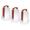 Fermob venkovní LED lampy BALAD SET/3ks - Red Ochre (jemná struktura)_0