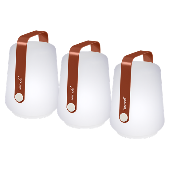 Fermob venkovní LED lampy BALAD SET/3ks - Red Ochre (jemná struktura)_0