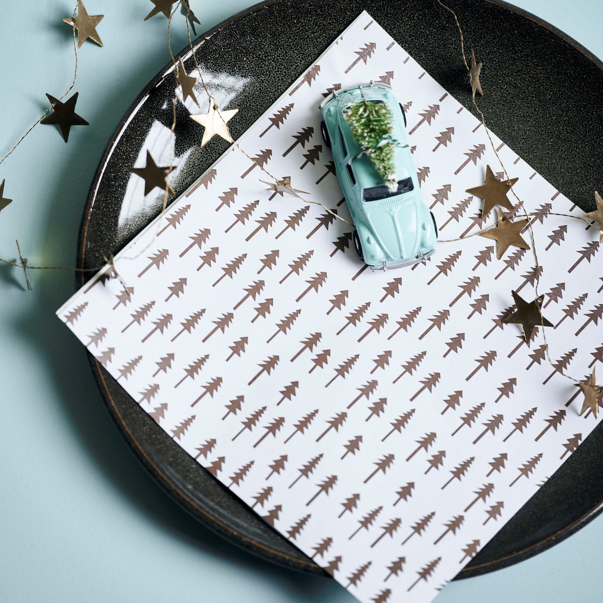 Papírové ubrousky FOREST SET/40ks zlaté_0