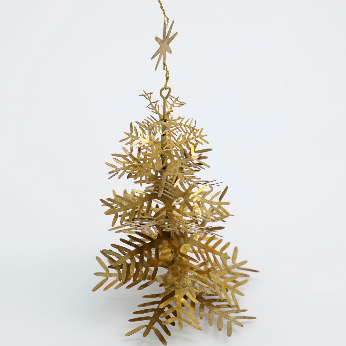 Vánoční dekorace LAMET stromek V.16,5 cm zlatá SET/3ks_0