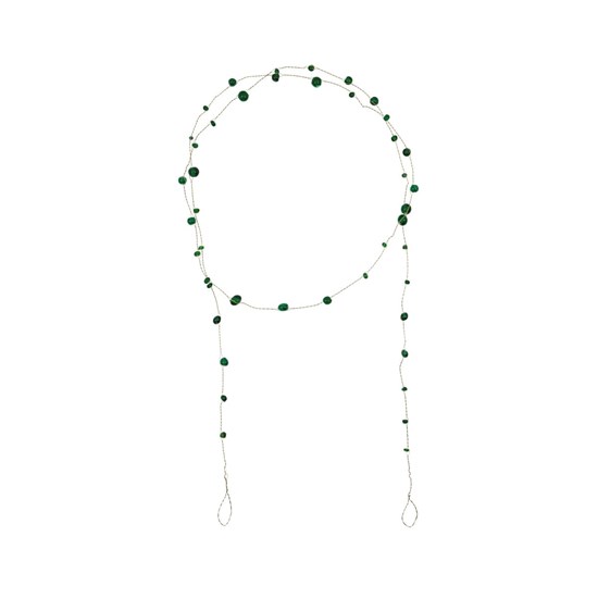 Girlanda korálková D.150 cm zelená_3