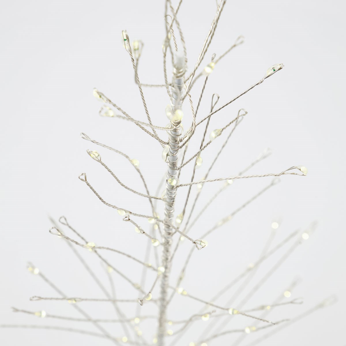 Svítící drátěný strom GLOW s časovačem 45 cm bílý_0