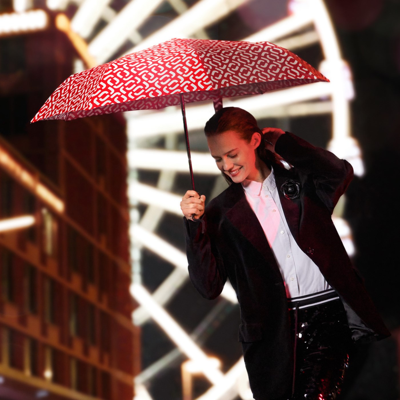 Deštník Umbrella Pocket Classic signature red_1