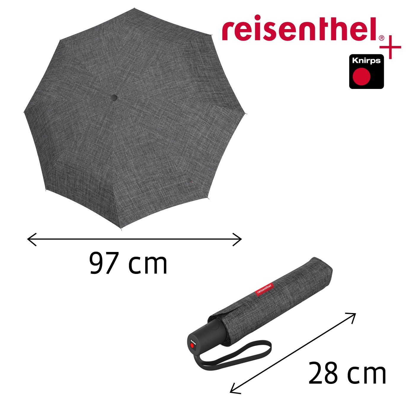Deštník Umbrella Pocket Duomatic twist silver_0