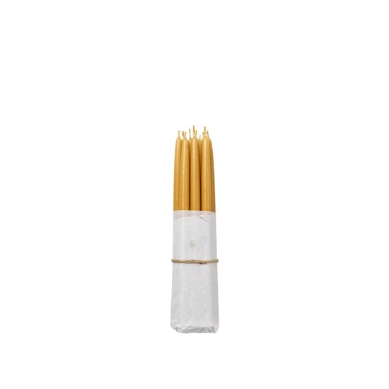 Máčené svíčky Broste - žluté SET/10ks_0