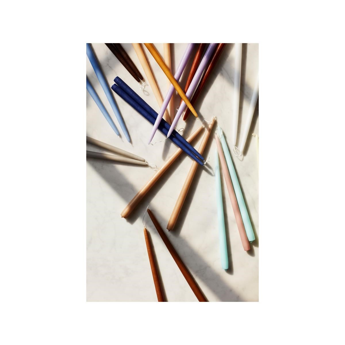 Máčené svíčky - hnědé SET/4ks_1