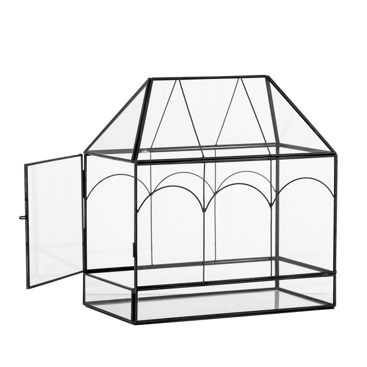 Skleněný domek vitrína Ianto černý_1