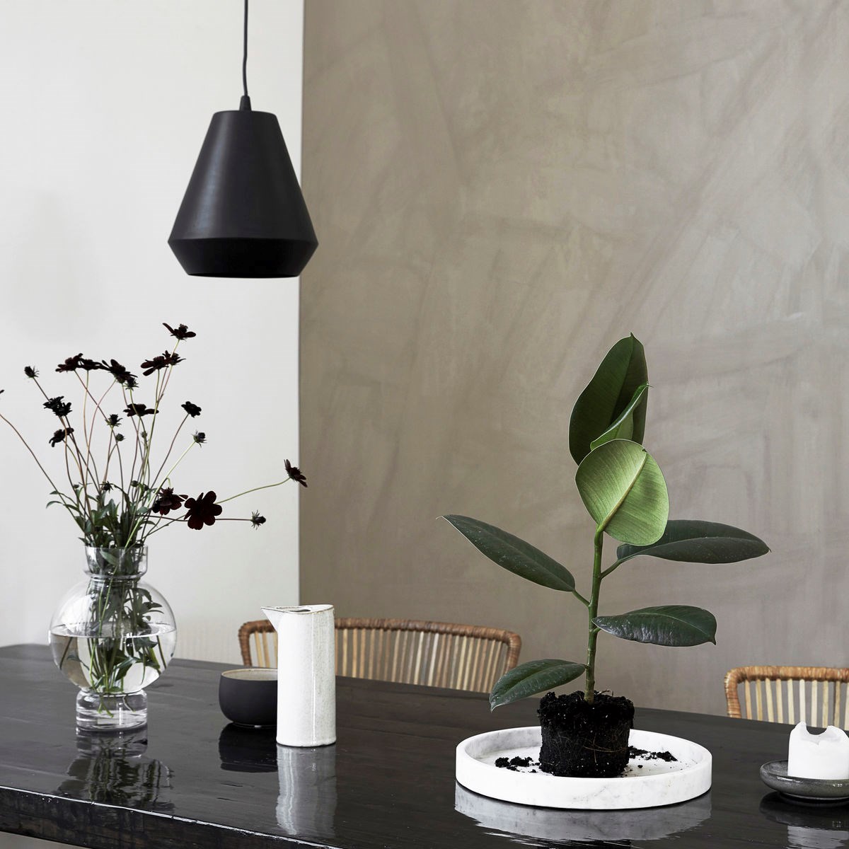 Váza  BUBBLE 25 cm čirá_0