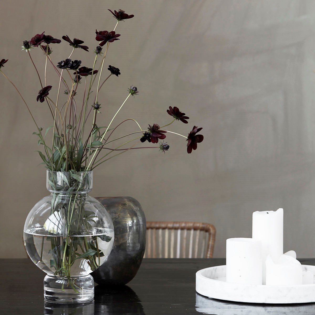 Váza  BUBBLE 25 cm čirá_1