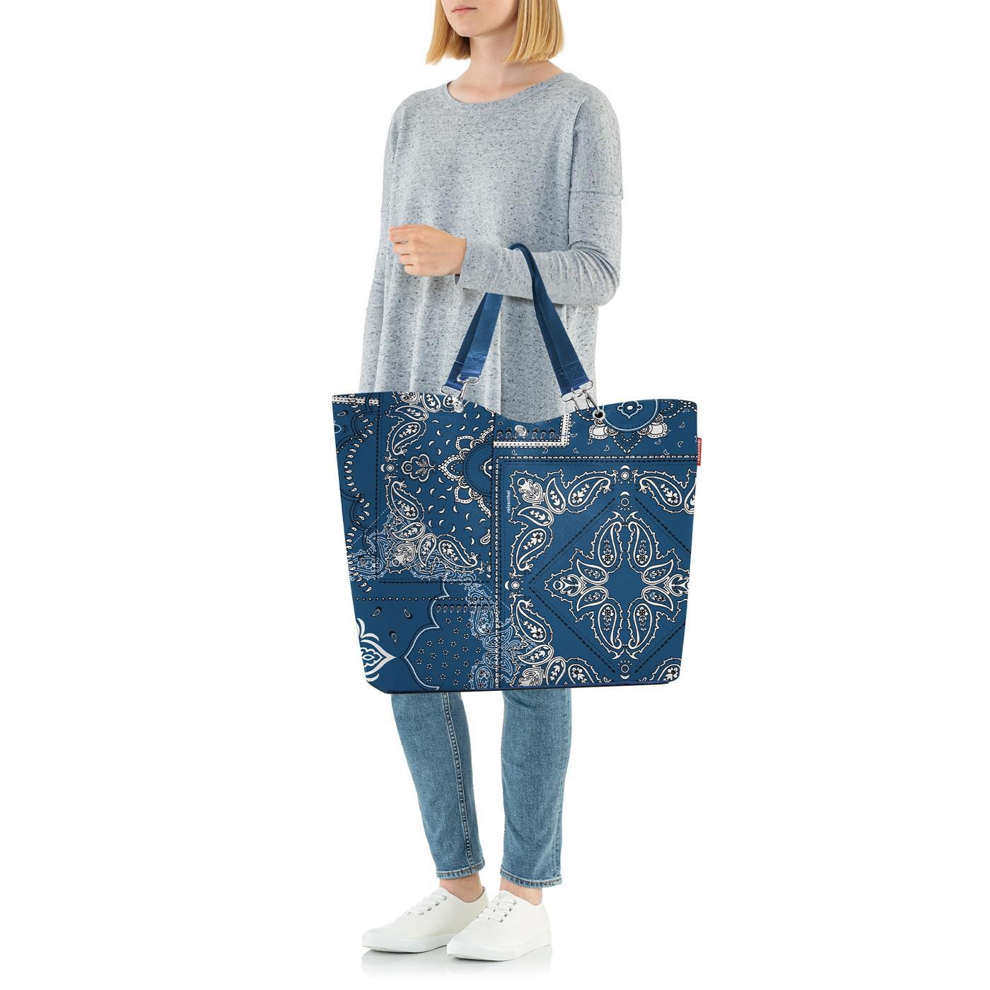 Taška přes rameno Shopper XL bandana blue_2