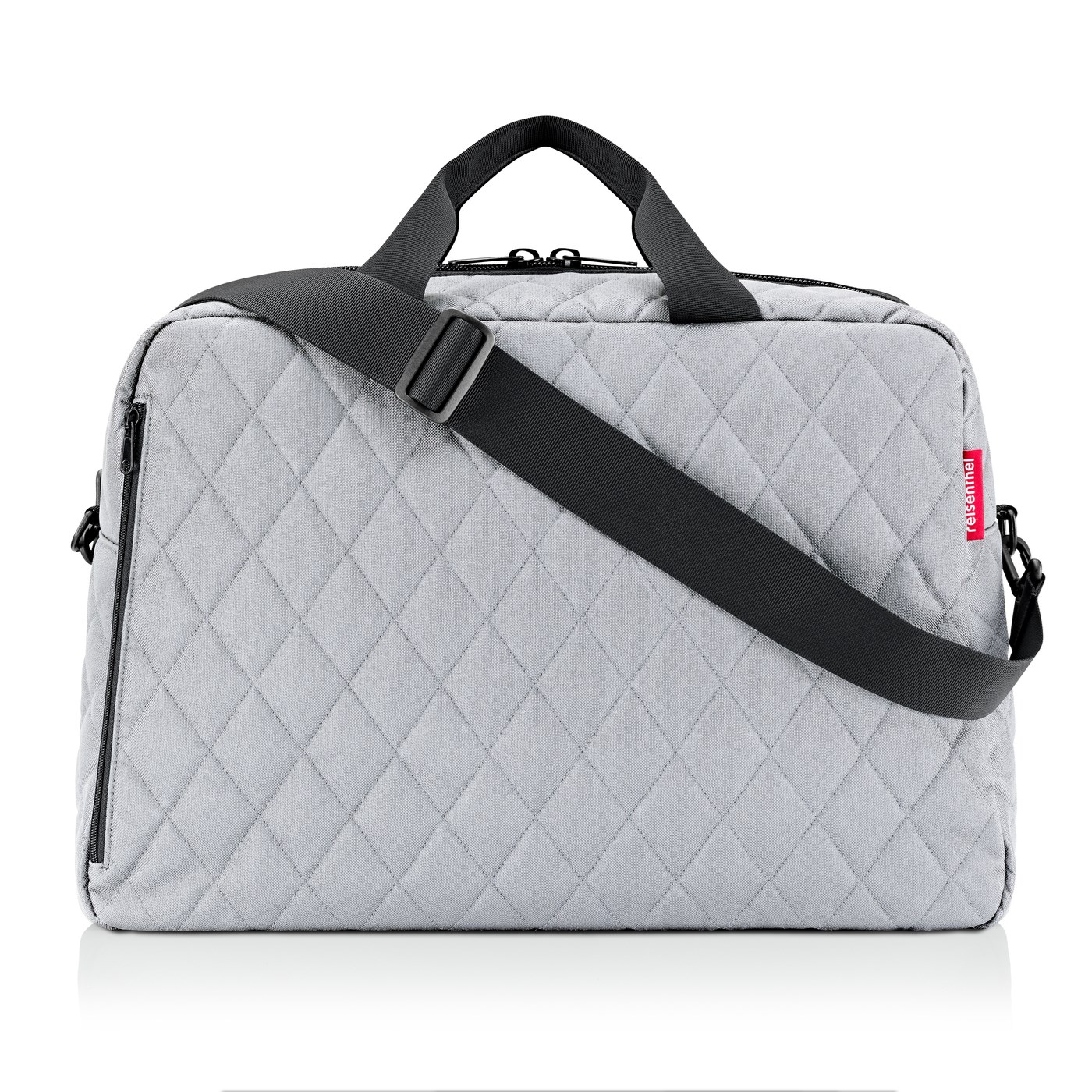 Taška přes rameno Duffelbag M rhombus light grey_1