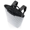 Nákupní batoh Shopper-Backpack rhombus light grey_2
