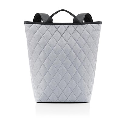 Nákupní batoh Shopper-Backpack rhombus light grey_5