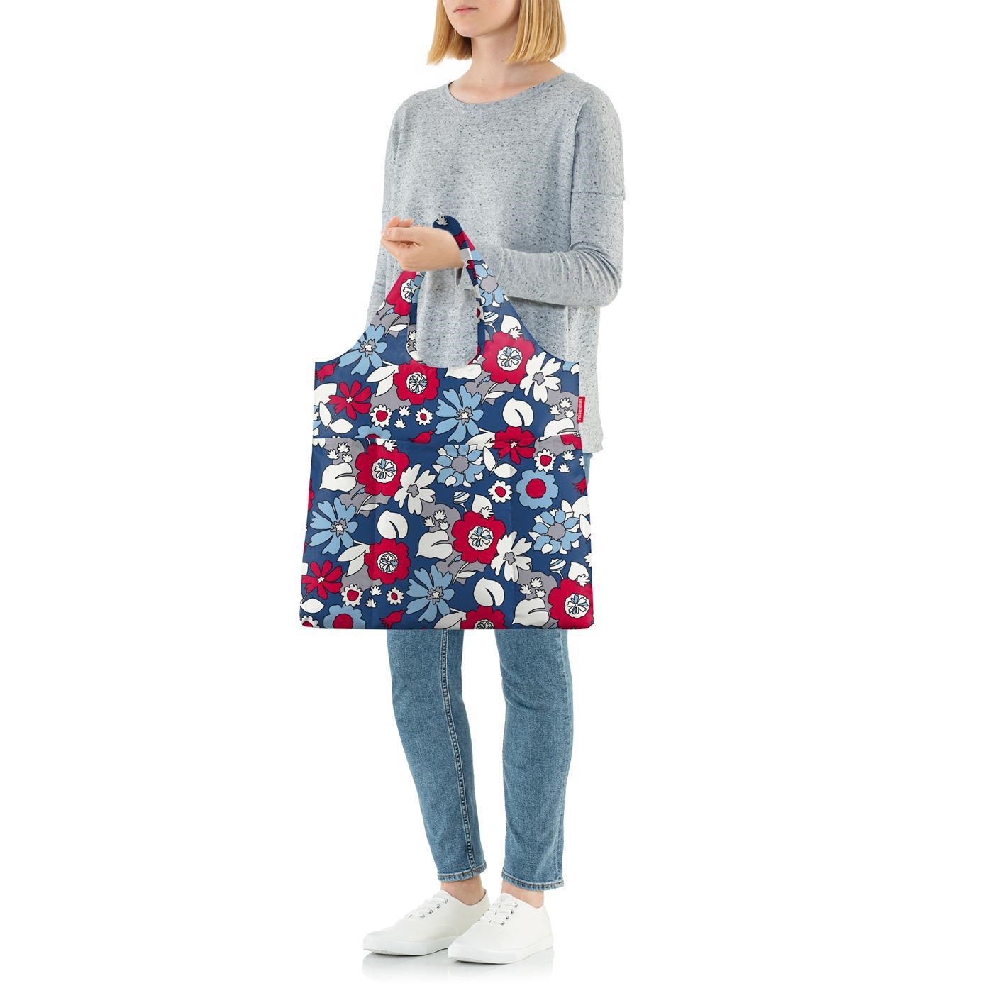 Skládací taška Mini Maxi Shopper plus florist indigo_1