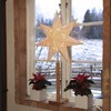 Hvězda na dřevěném podstavci KARO MAXI V.100 cm hnědá_0