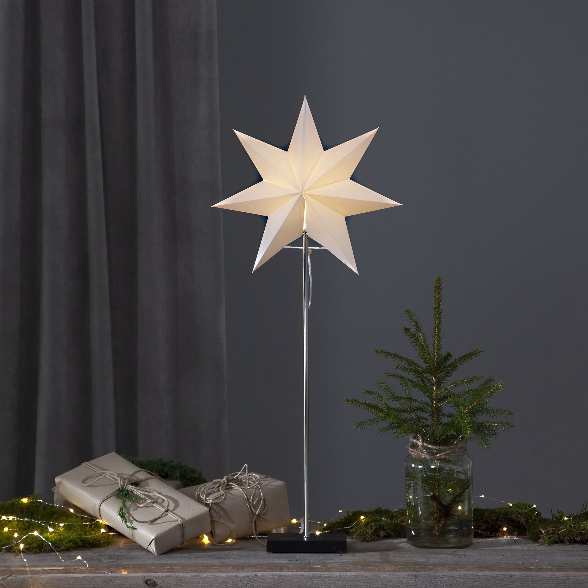 Stolní lampa hvězda TOTTO V.80 cm černý podstavec_0