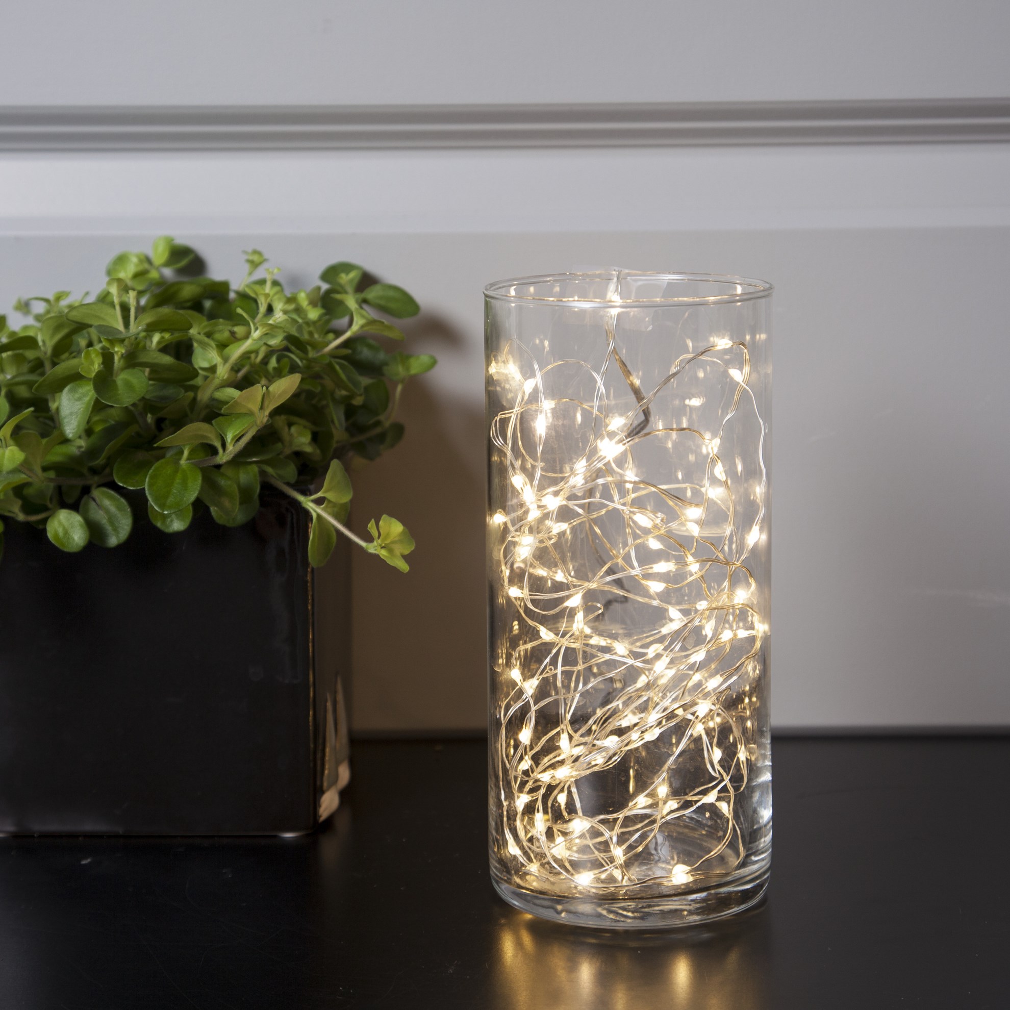 LED světelný řetěz 100x LED 5 m stříbrný_0