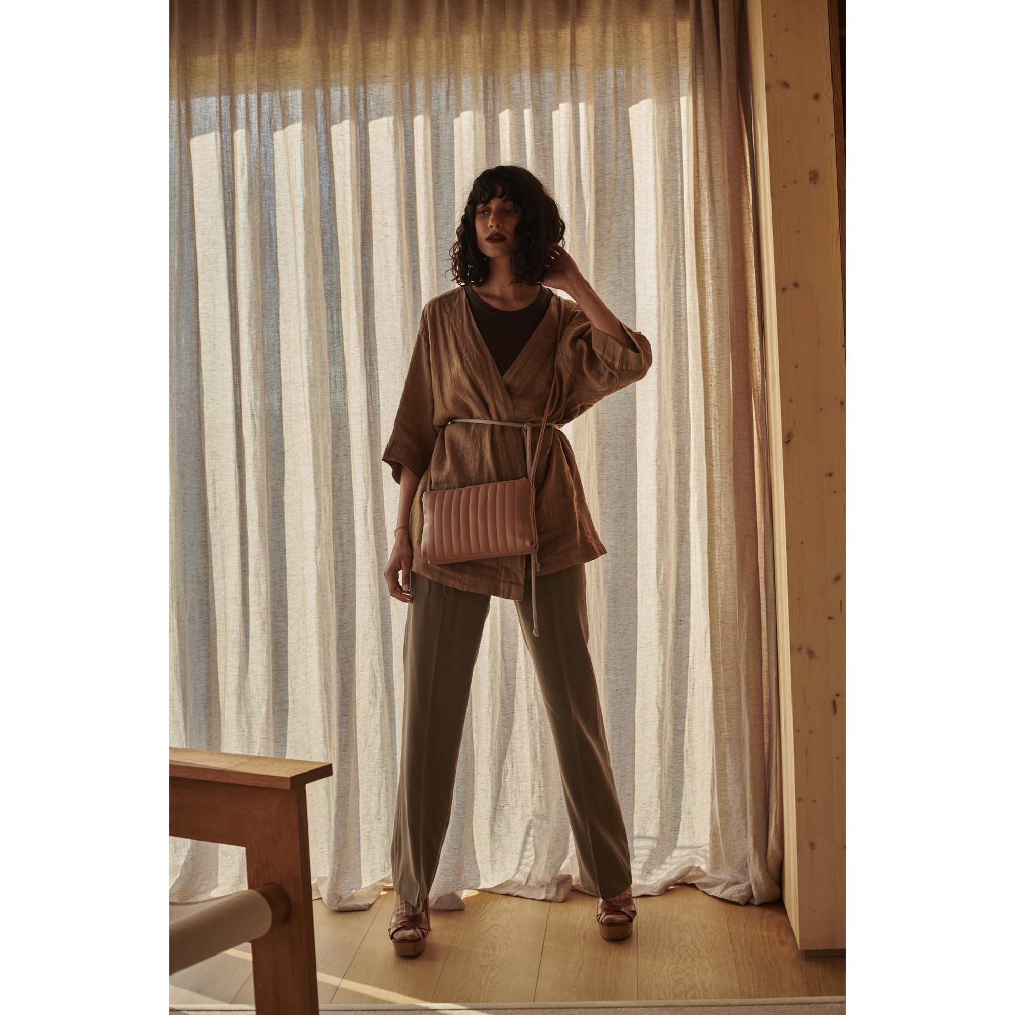 Monk & Anna Mori shoulder bag // grain nougat_0