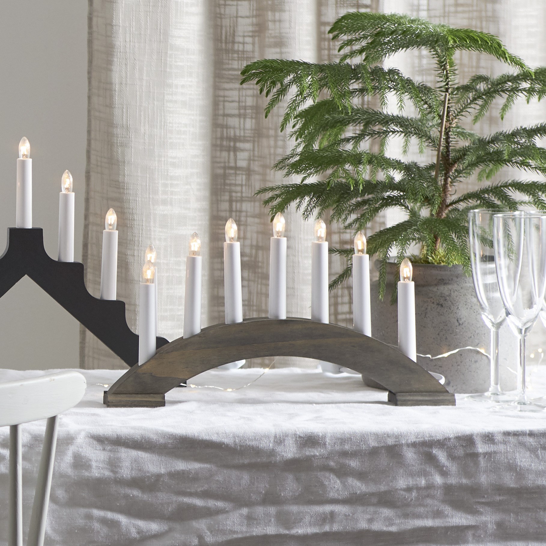 Okenní svícen BEA 7 žárovek přírodní_0