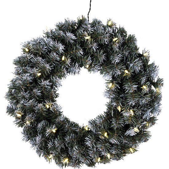 Venkovní LED věnec EDMONTON zasněžený, ca. 50 cm, 30x Pisello LED_1