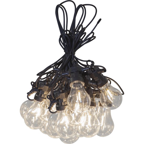 Venkovní LED světelný řetěz CIRKUS 20xLED D.8,5m černý_0