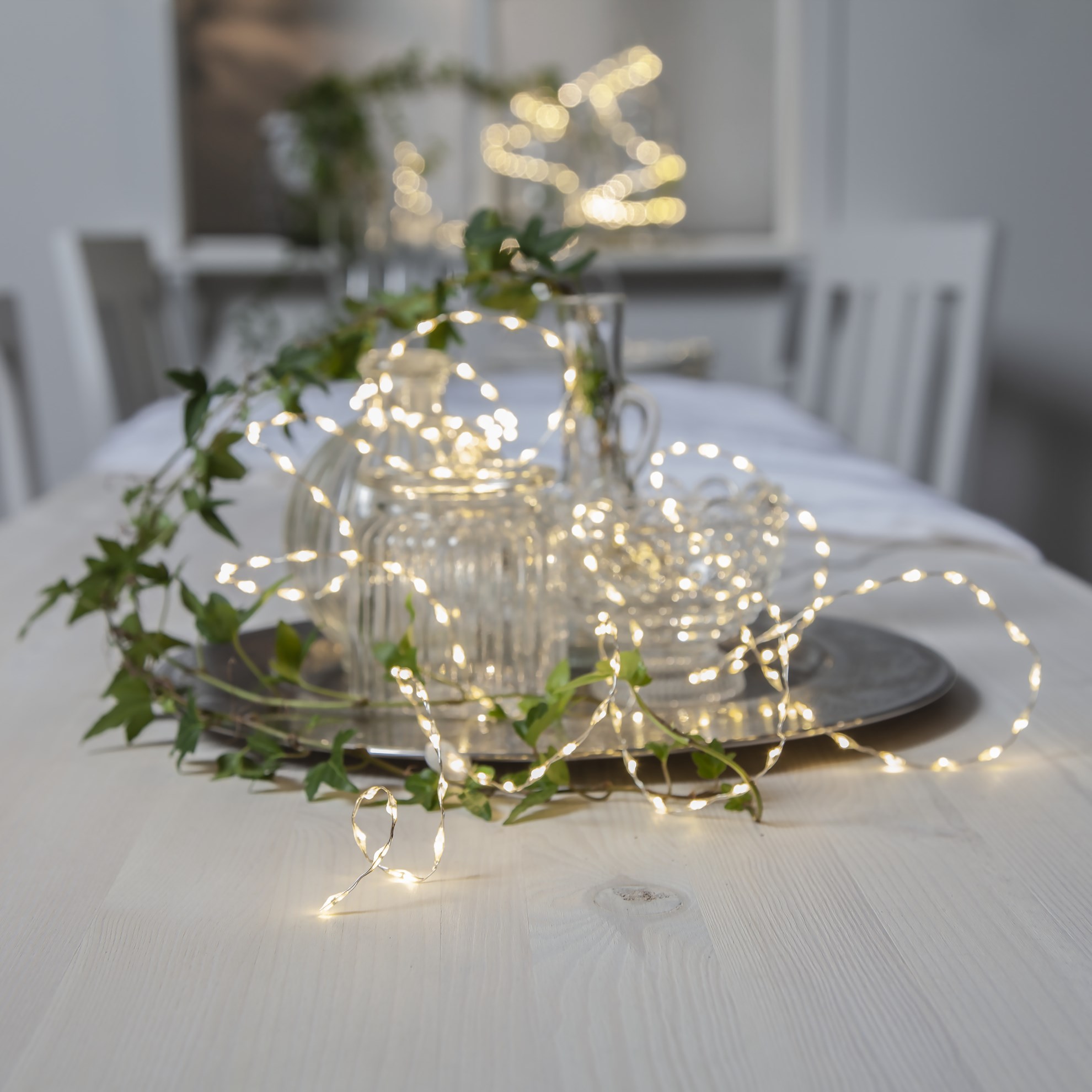 LED světelný řetěz Dew Drop Mold 150x LED stříbrný_0